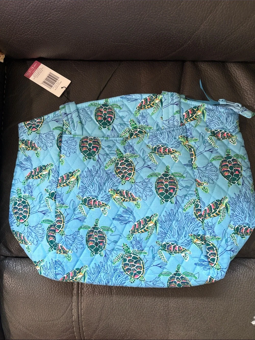 Vera Bradley Glenna satchel in sea turtles and coral